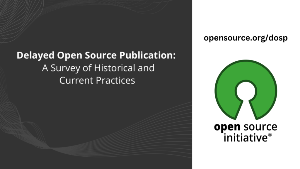 A historic view of the practice to delay releasing Open Source software: OSI’s report